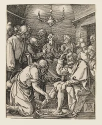 Christus wäscht die Füße der Jünger