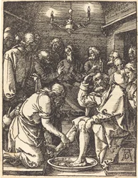 Christus wäscht die Füße der Jünger