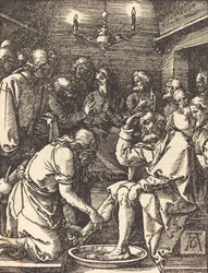 Christus wäscht die Füße der Jünger, 1509-1510