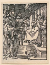 Christus vor Kaiphas, aus der Serie Die kleine Passion