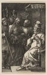 Christus vor Kaiphas, aus Die Passion, 1512