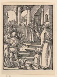 Christus vor Pilatus, aus der Serie Die kleine Passion