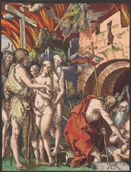 Christus in der Vorhölle, aus der Kleinen Holzschnittpassion