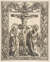 Christus am Kreuz zwischen der Jungfrau und dem Heiligen Johannes, 1516