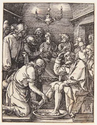 Christus wäscht die Füße des heiligen Petrus