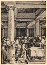 Darstellung im Tempel, Blatt 13 der Folge „Das Marienleben“