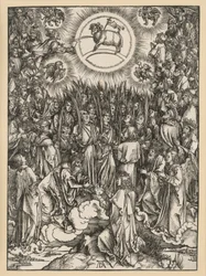 Die Anbetung des Lammes auf dem Berg Zion (Apokalypse)