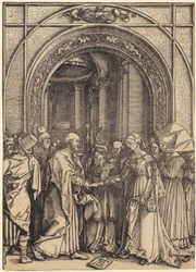 Geburt Mariens, Blatt 5 der Folge "Das Marienleben"