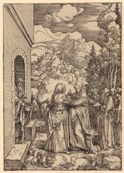 Heimsuchung, Blatt 9 der Folge "Das Marienleben"