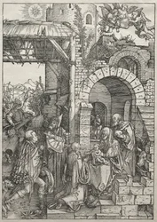 Leben der Jungfrau: Anbetung der Heiligen Drei Könige, 1504-1505