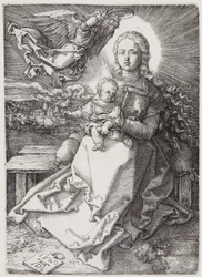 Maria, von einem Engel gekrönt