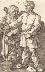 Bauernpaar auf dem Markt, 1519