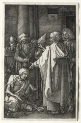 Petrus und Johannes heilen den Gelähmten am Tempeltor