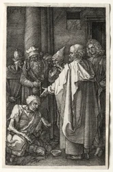 Petrus und Johannes heilen den Lahmen am Tempeltor, 1512