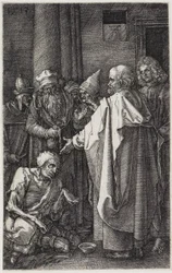 Petrus und Johannes heilen den Lahmen