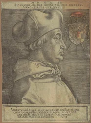 Porträt des Kardinals Albrecht von Brandenburg (der sogenannte Große Kardinal)