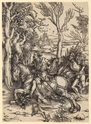 Reiter und Landsknecht