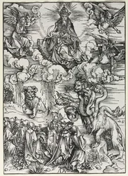 Offenbarung des Johannes: Tier mit Widderhörnern, 1511