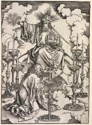 Offenbarung des Johannes: Johannes betrachtet die sieben Leuchter, 1511