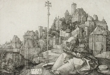 Der heilige Antonius beim Lesen