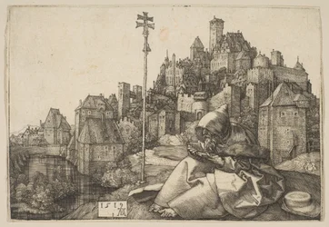 Der heilige Antonius beim Lesen