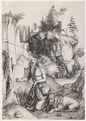Der büßende heilige Hieronymus in der Wildnis