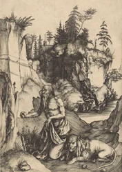 Der büßende Heilige Hieronymus in der Wildnis, ca. 1496