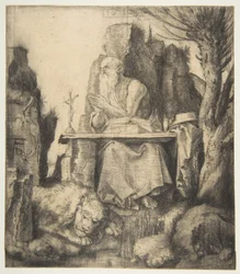 Heiliger Hieronymus bei der Weide