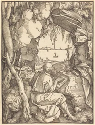 Heiliger Hieronymus in einer Höhle