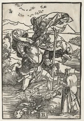 Der heilige Christophorus mit den Vögeln