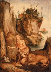 Der heilige Hieronymus und der Löwe, ca. 1500