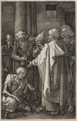 St. Peter und St. Johannes heilen den Krüppel, aus Die gravierte Passion