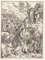 Der Engel zeigt St. Johannes das neue Jerusalem
