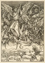 Die Apokalypse: Der heilige Michael im Kampf mit dem Drachen