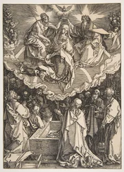 Mariä Himmelfahrt und Krönung, aus dem Marienleben, 1510.
