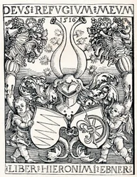 Das Exlibris von Jerome Ebner, 1516 1906