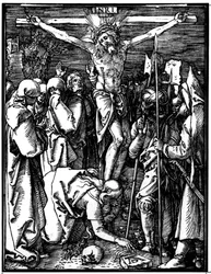 Die Kreuzigung, aus Die Kleine Passion, um 1509-11