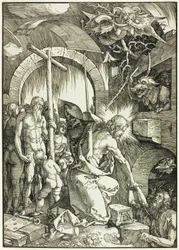 Die Höllenfahrt Christi - Christus im Limbus, Platte neun aus Die Große Passion