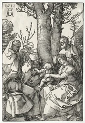 Die Heilige Familie mit Joachim und Anna