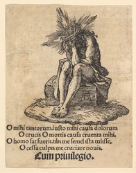 Der Schmerzensmann sitzend, Titelseite der Kleinen Passion