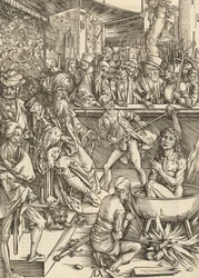 Das Martyrium des heiligen Johannes, 1498