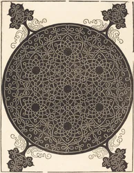 Der sechste Knoten, der sieben kleine Knotensysteme mit schwarzen Mittelpunkten verbindet, wahrscheinlich 1506-1507.