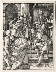 Die Kleine Passion: Christus vor Annas, 1509-1511