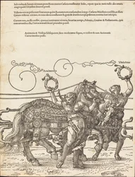 Der Triumphwagen von Maximilian I (Der große Triumphwagen) [Tafel 6 von 8]