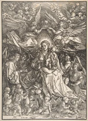 Die Jungfrau umgeben von vielen Engeln, 1518