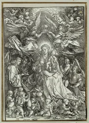 Die Jungfrau und das Kind, umgeben von Engeln, 1518
