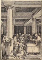 Verlobung Mariens, Blatt 7 der Folge „Das Marienleben“