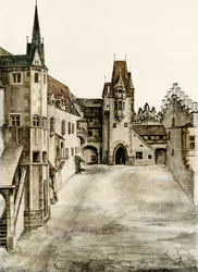 Ansicht des Burghofs