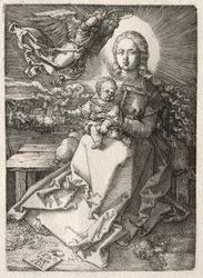 Jungfrau von einem Engel gekrönt, 1520