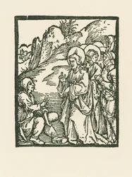 Christus heilt einen Aussätzigen